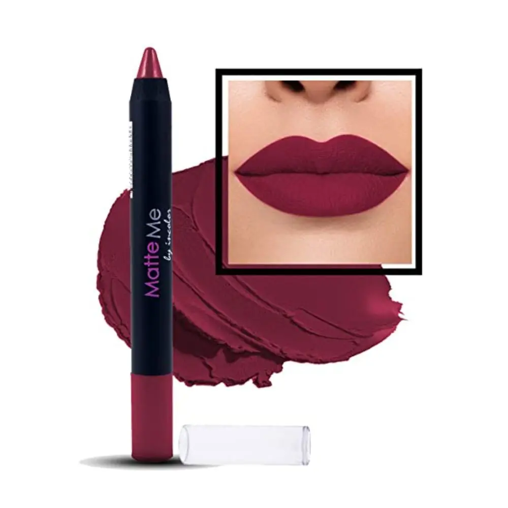 Incolor Matte Me Crayon Lipstick 07 Ladies Night 2.3 Gms