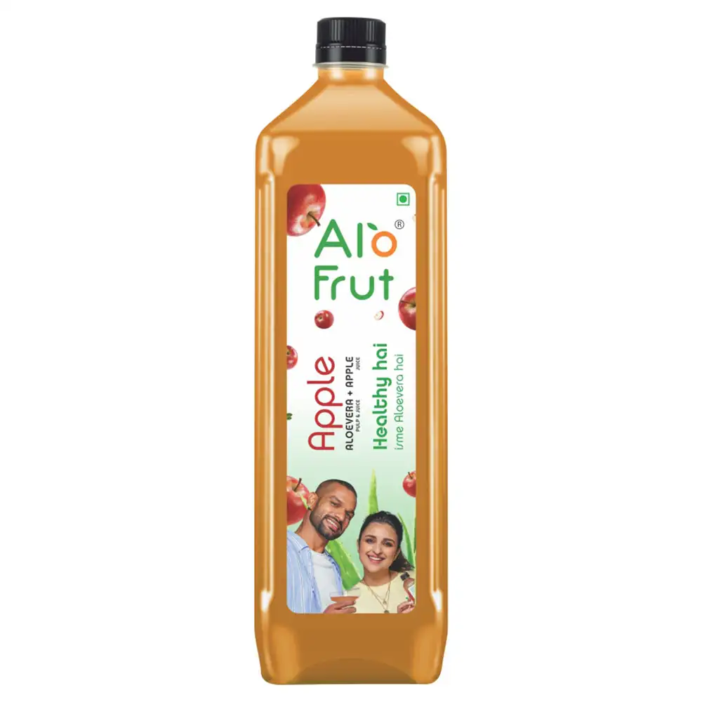 Alo Frut Apple Aloevera Juice,  1 L  Apple (Pack of 12)