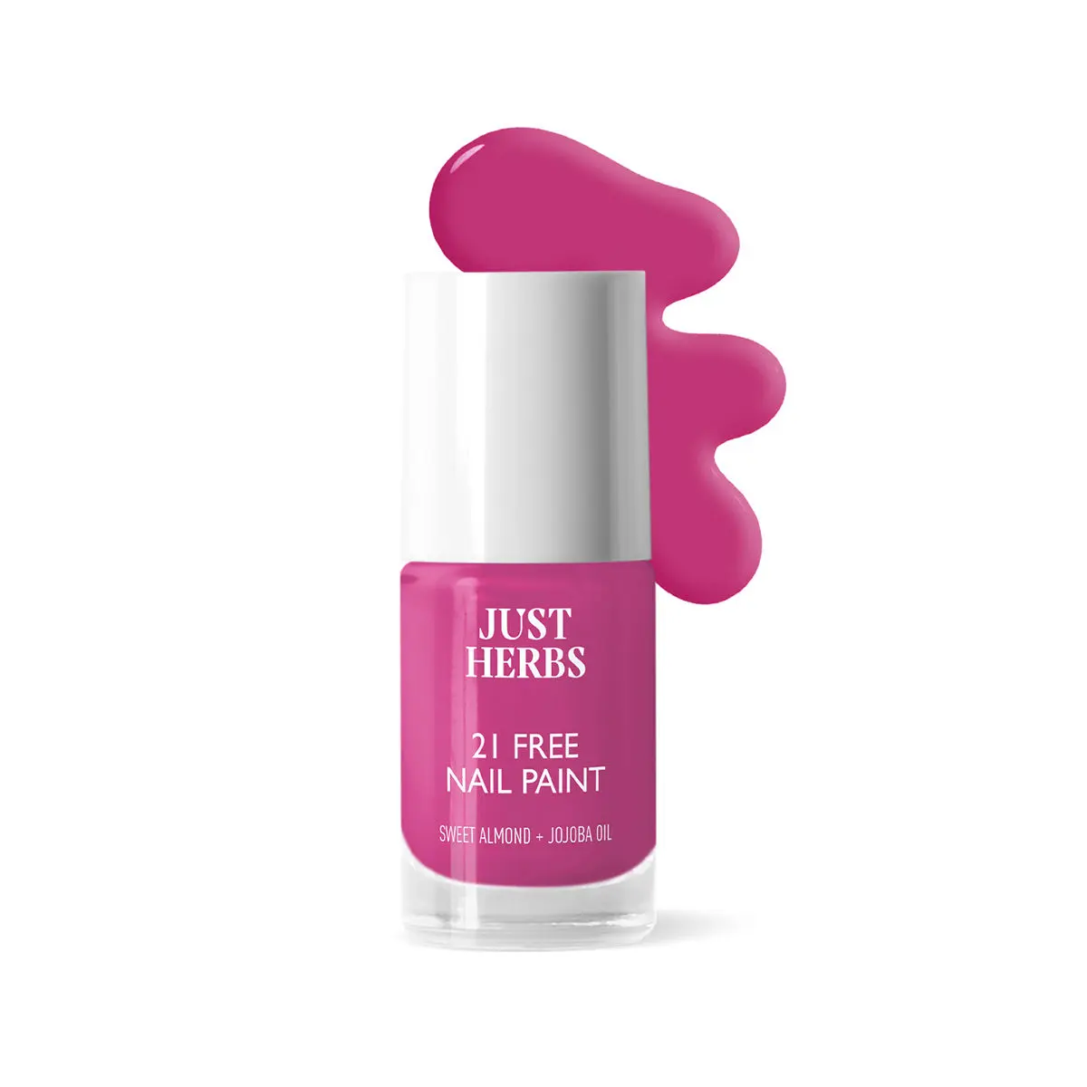 Just Herbs Nail Polish 21 Chemical Free Formula, Quick Dry, Glossy, Blackcurrent Bliss -6ml