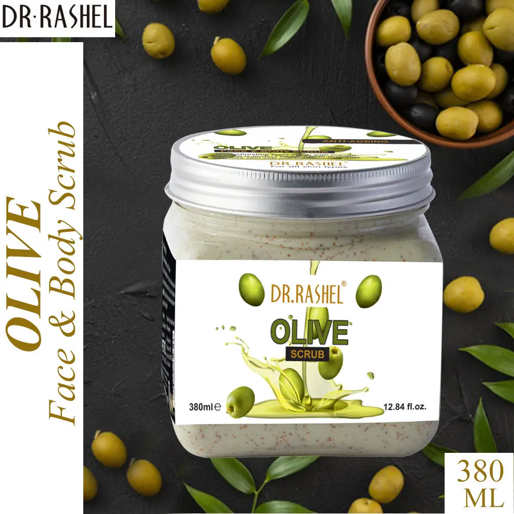 Dr.Rashel Anti-Ageing Olive Face and Body Scrub For All Skin Types (380 ml)