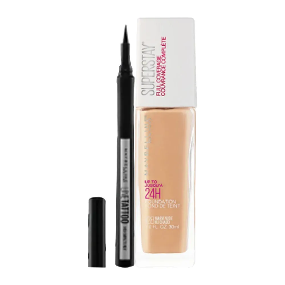 Maybelline New York Foundation Combo + Tattoo High Impact Liner Combo