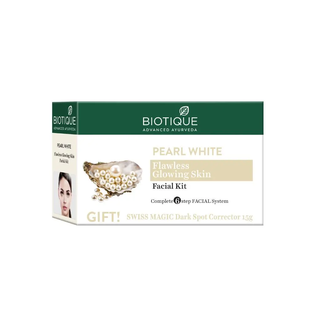 Biotique Pearl White Flawless Glowing Skin Facial Kit (65 g)