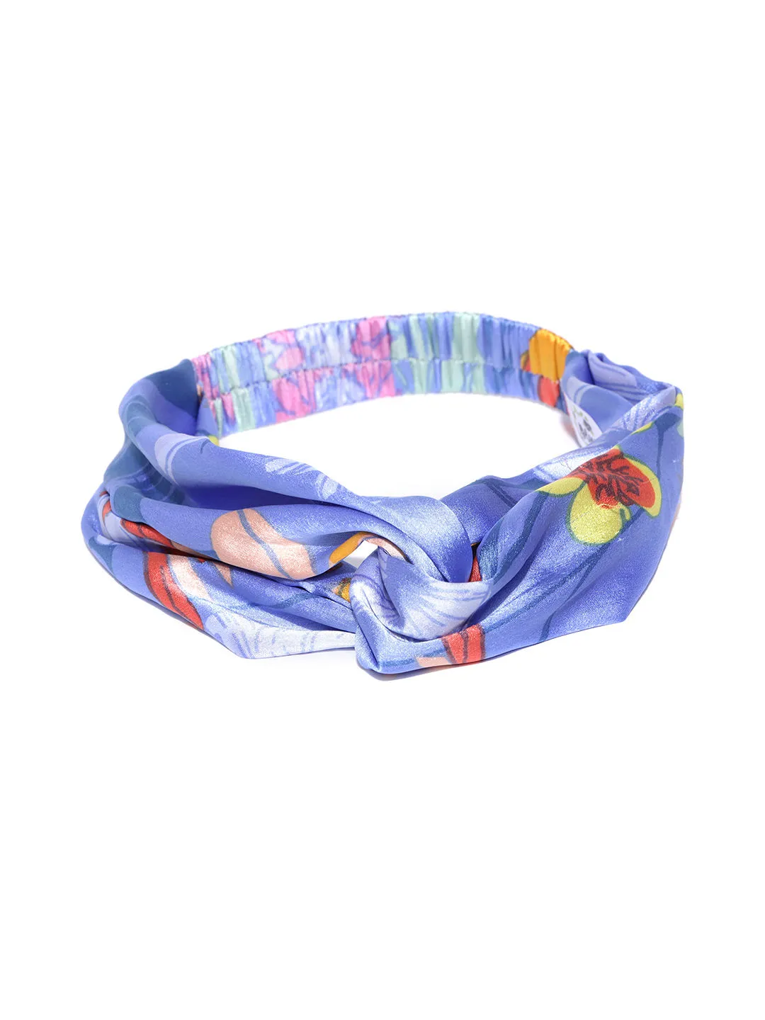 Blueberry Multi Colour Printed Bow Knot Detailing Hair Band