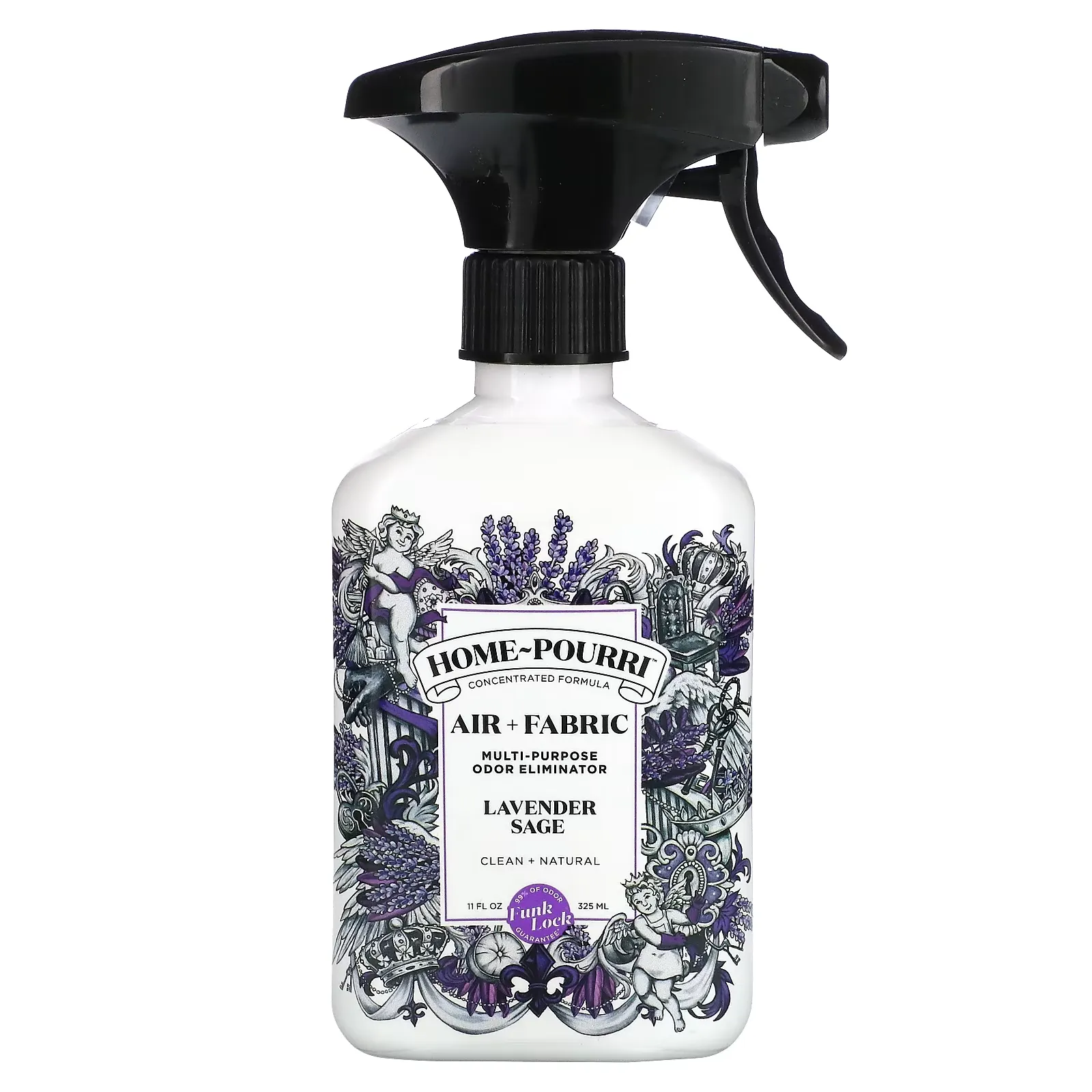 Home-Pourri, Air + Fabric, Multi- Purpose Odor Eliminator, Lavender Sage, 11 fl oz (325 ml)