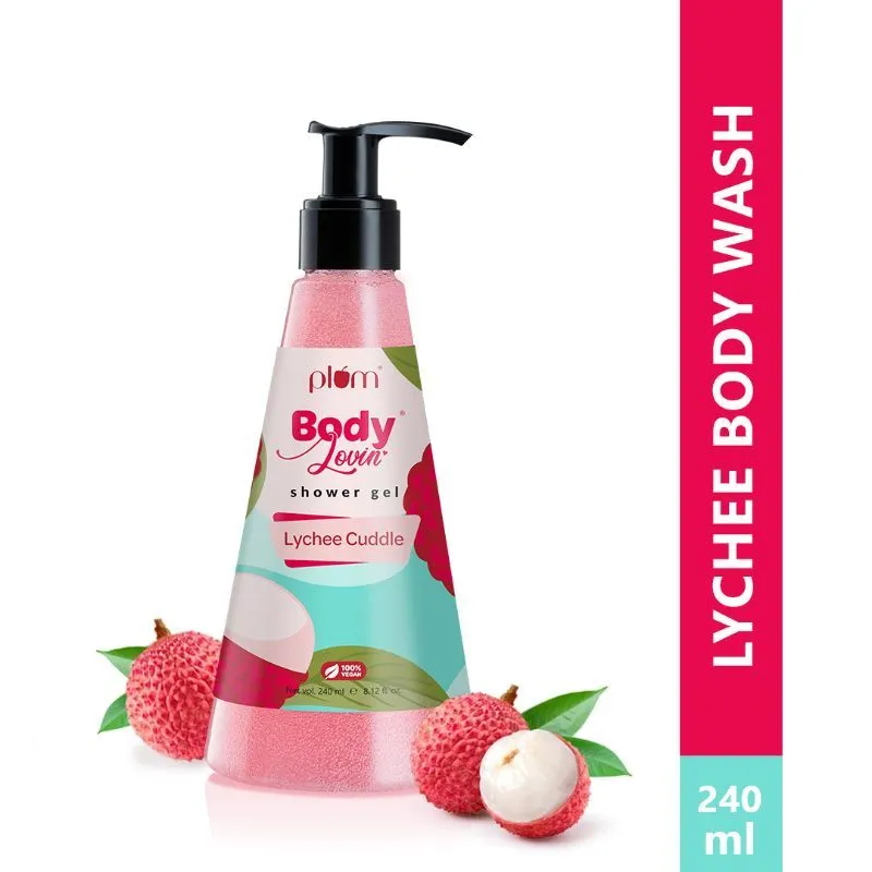 Plum Bodylovin' Lychee Cuddle Shower Gel, Fruity Fragrance, Non-drying, All Skin Types