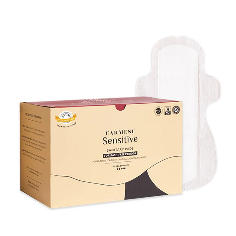 Carmesi Sensitive Pads Without Disposal Bags - Box of 30 XXL