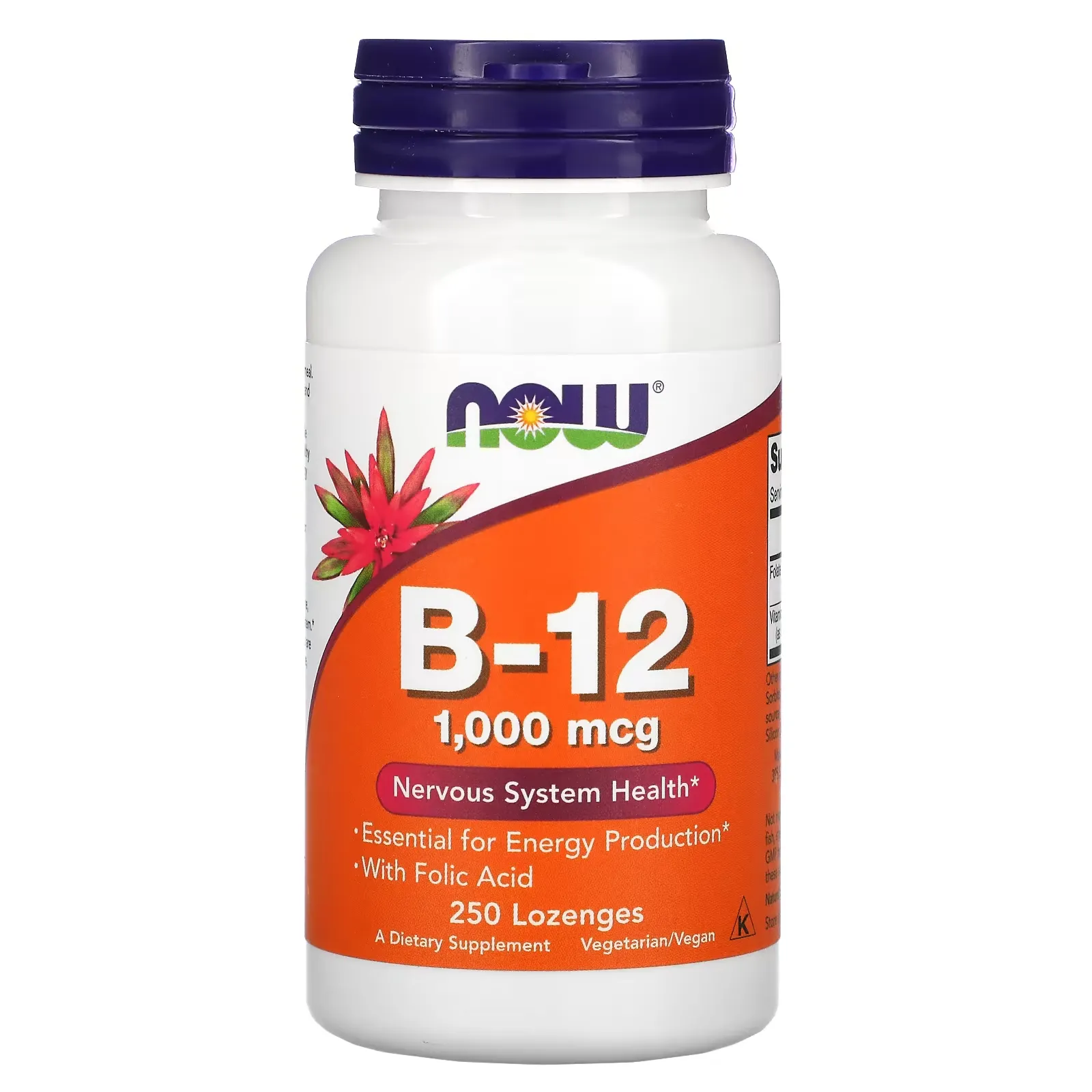 B-12, 1,000 mcg, 250 Lozenges