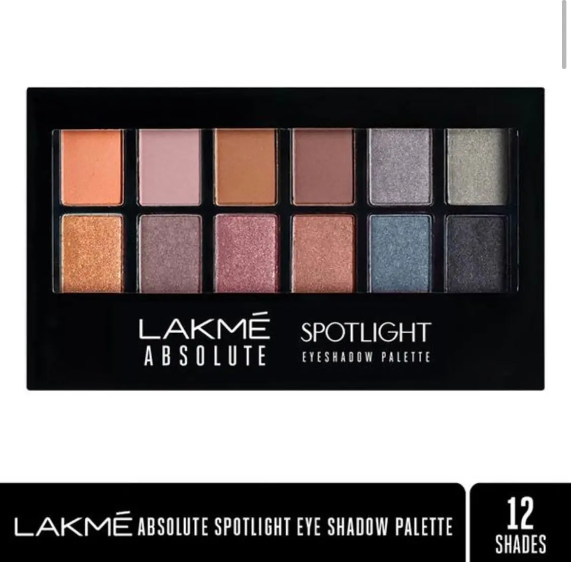 Lakme Absolute Spotlight Eye Shadow Palette, Smokin Glam (12 g)