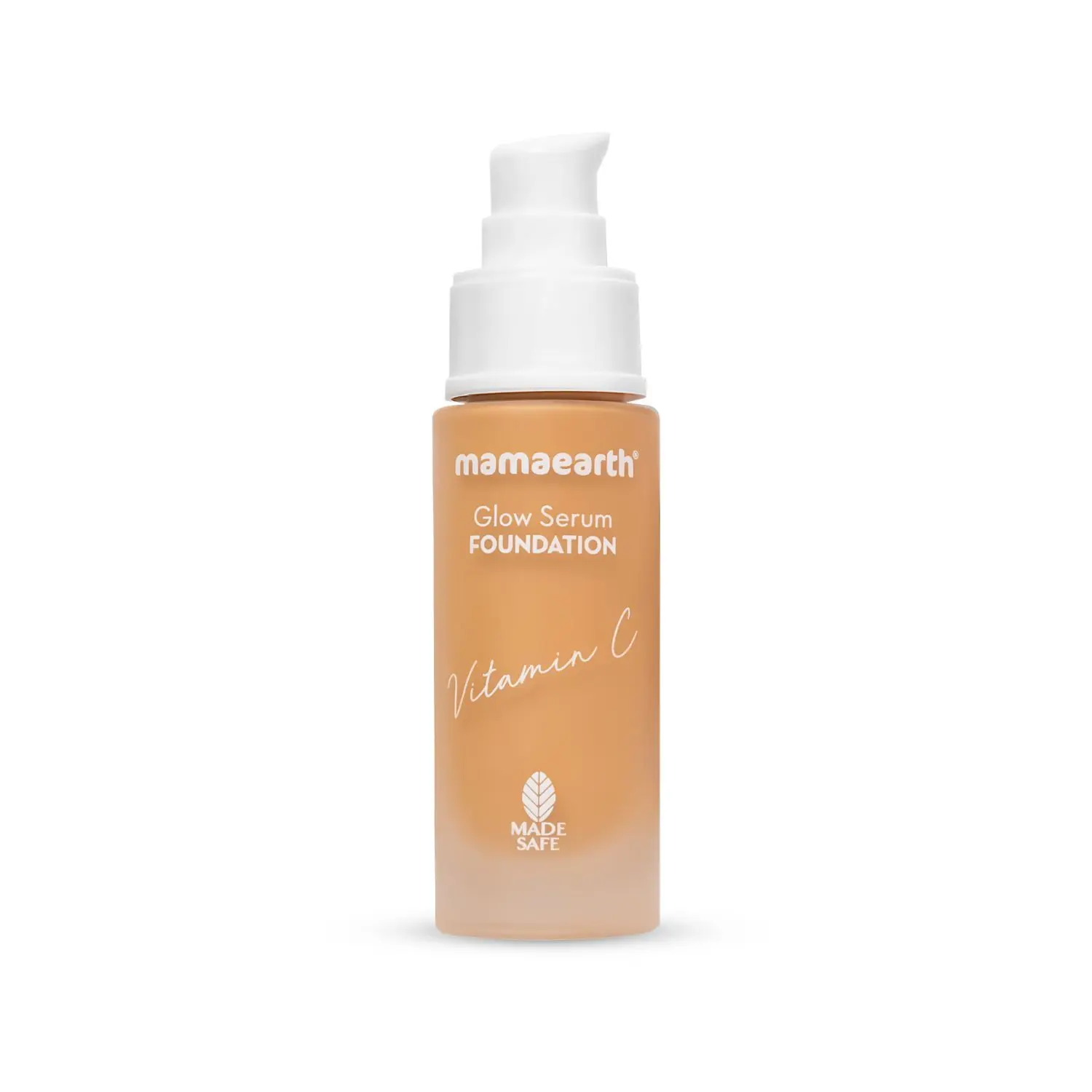 Mamaearth Glow Serum Foundation with Vitamin C & Turmeric for 12-Hour Long Stay- 07 Toffee Glow (30 ml)