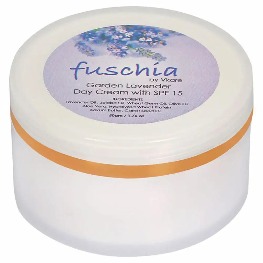 Fuschia Garden Lavender Day Cream with SPF 15,  50 g  for All Skin Types