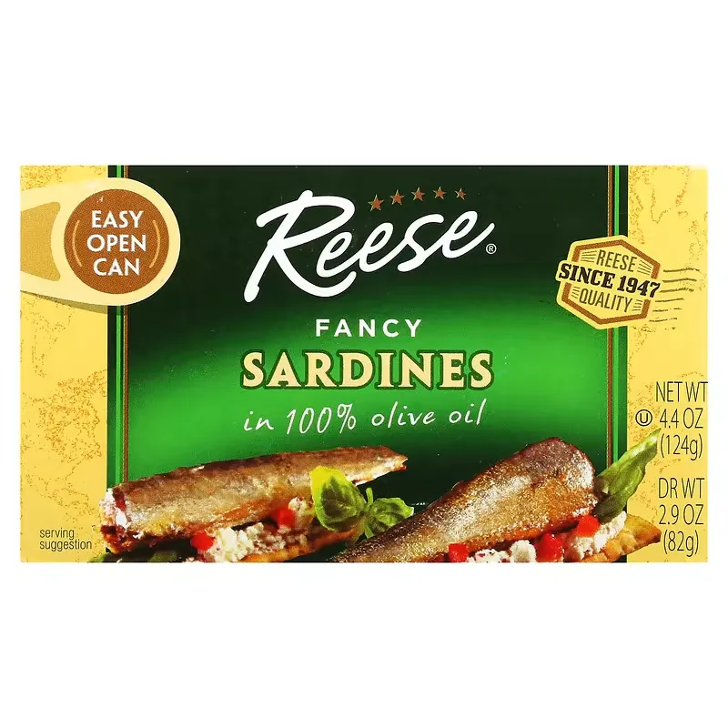 Fancy Sardines, 4.4 oz (124 g)