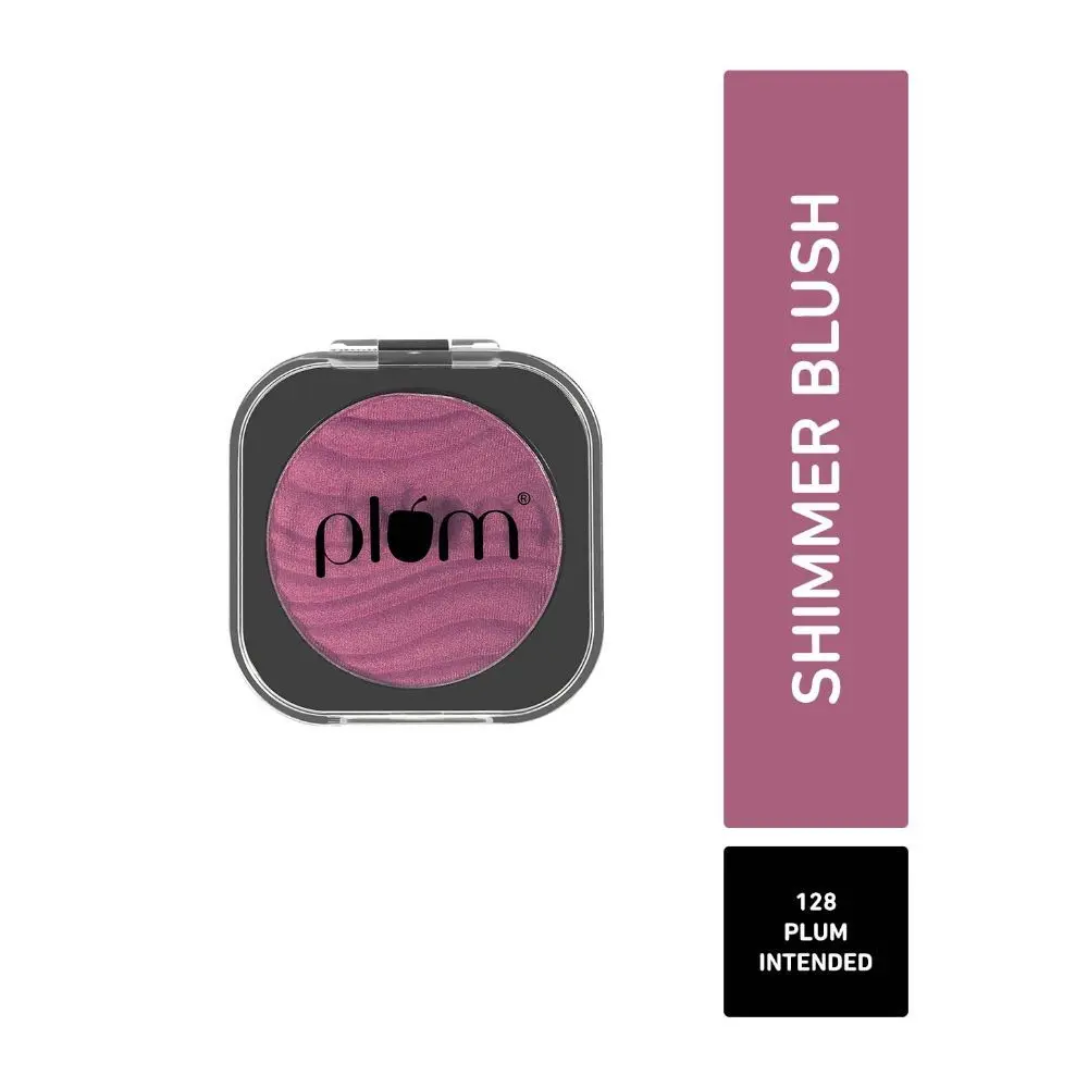 Plum Cheek-A-Boo Shimmer Blush | Highly Pigmented | Effortless Blending | 128 Plum Intended