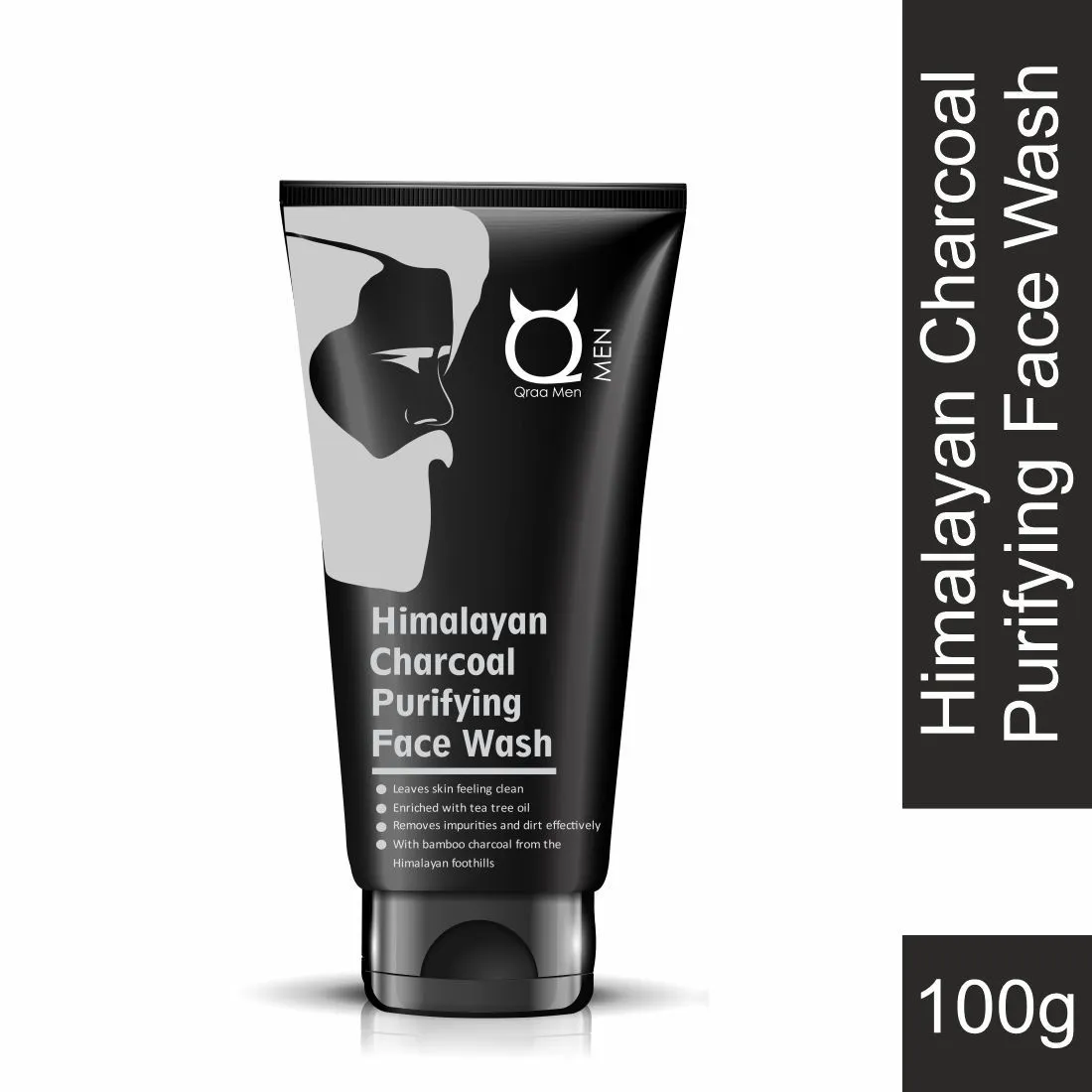 Qraa Himalayan Charcoal Purifying Face Wash