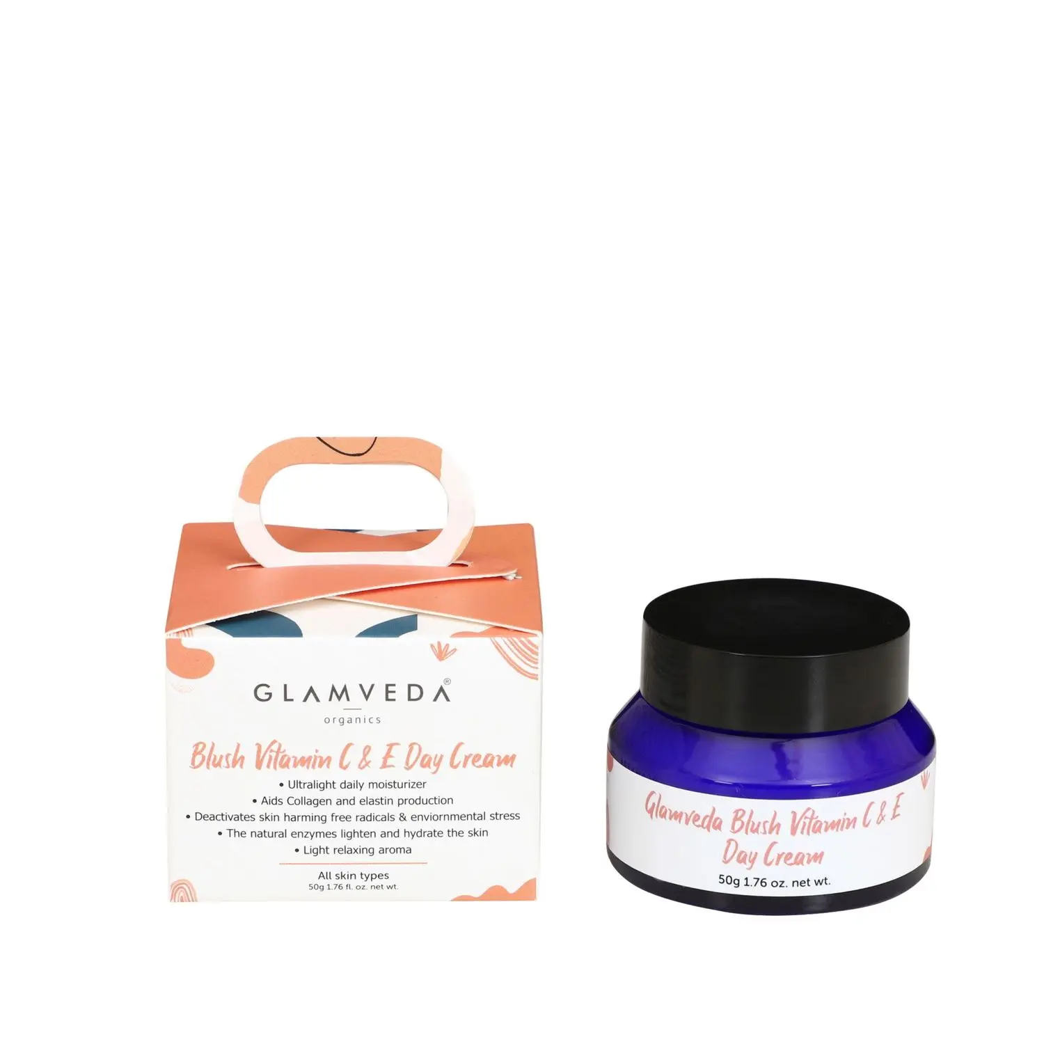 Glamveda Blush Vitamin C & E Day Cream 50gm