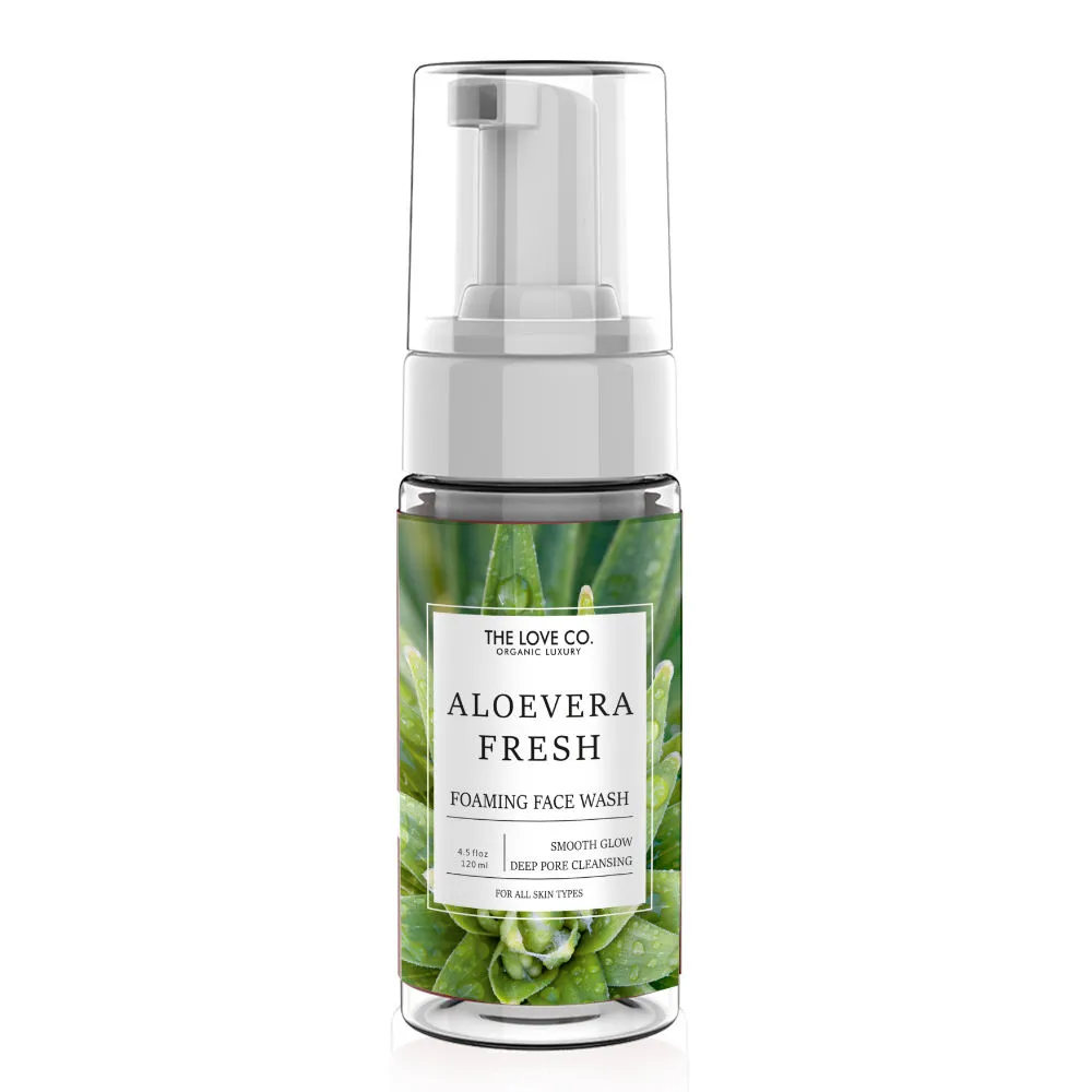 The Love Co. Organic Luxury Aloe Vera Fresh Foaming Face Wash