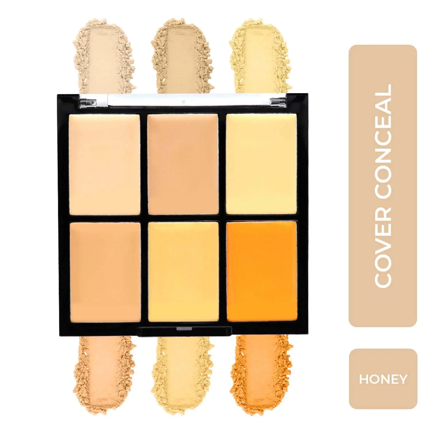 Half N Half Cover Concealer Skin Beauty, Multicolour Palette, Honey (9.6gm)