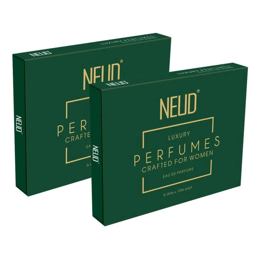 NEUD Luxury Perfumes for Women - 2 Packs (6 Vials x 10ml Each)