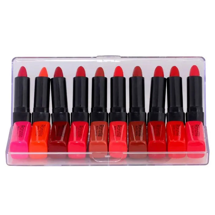 Ronzille Pocket Matte Lipstick set of 10 pcs