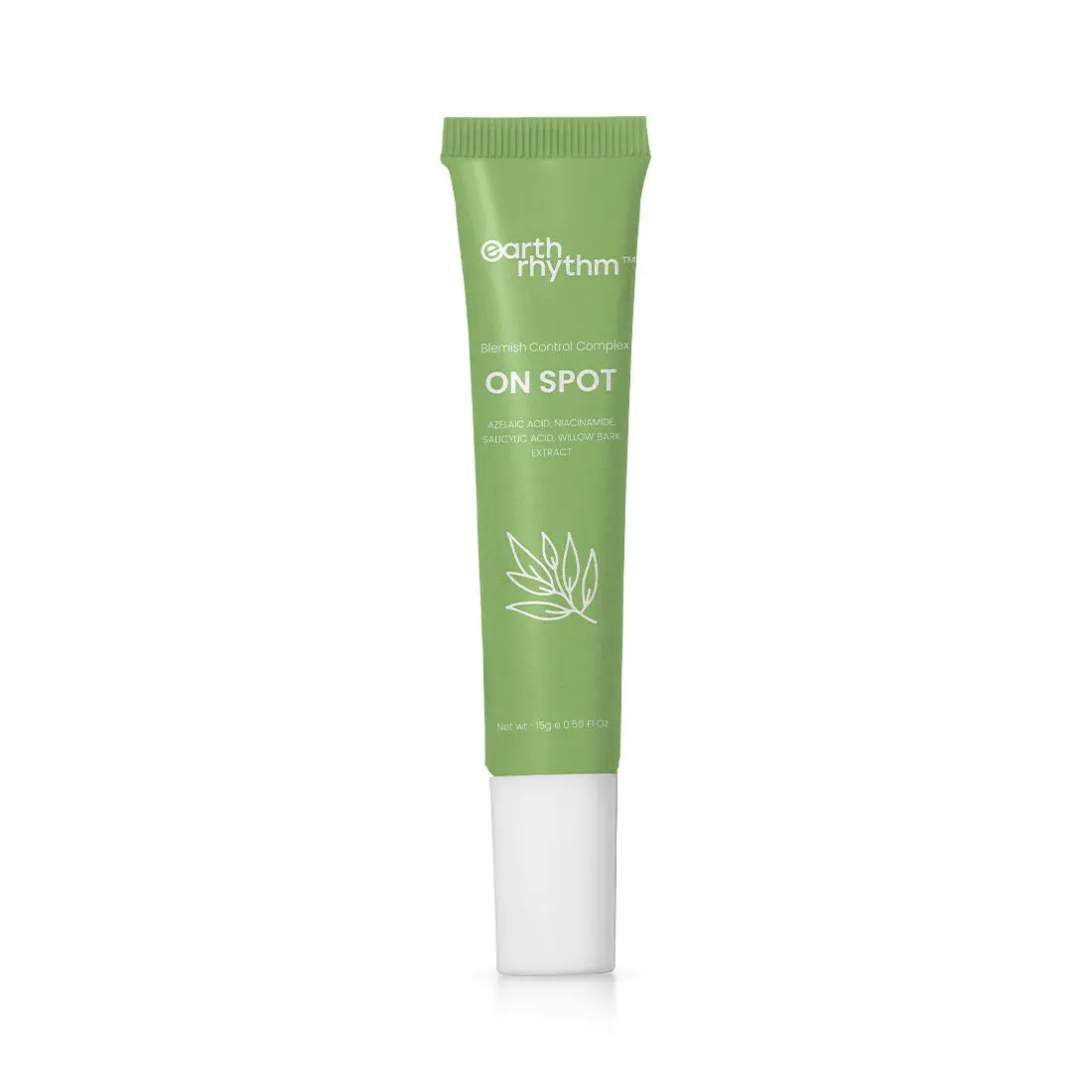 Earth Rhythm On -Spot - Blemish Control Complex | Azelaic Acid, Niacinamide, Salicylic Acid, Willow bark Extract - 15 Gm