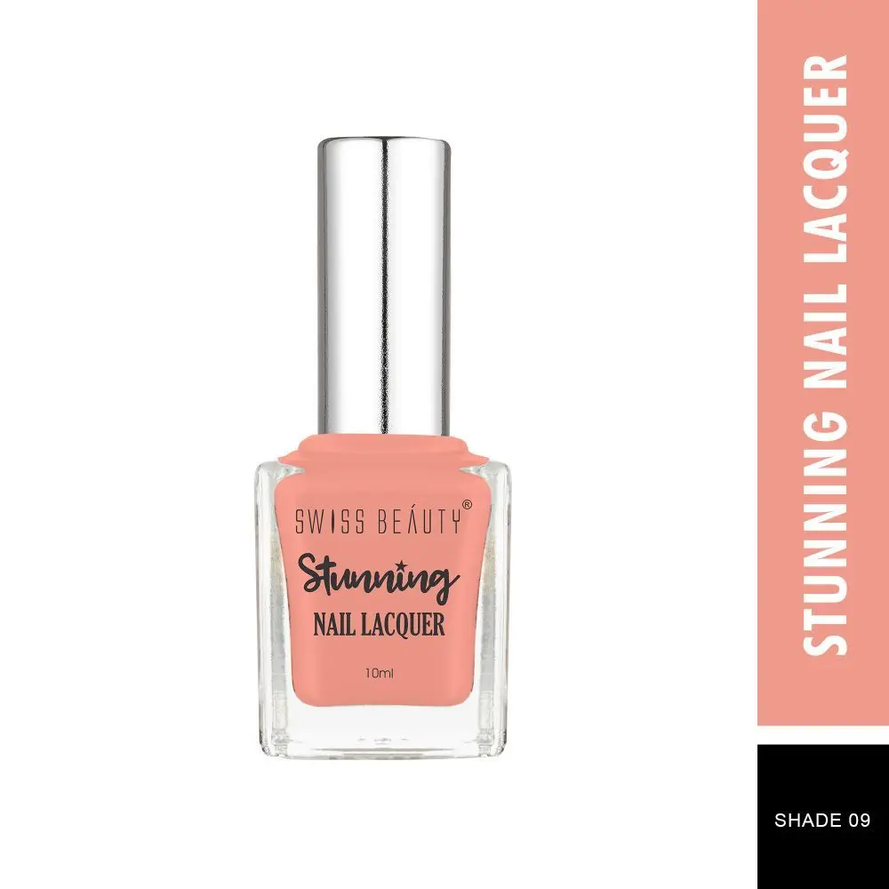 Swiss Beauty Stunning Nail Lacquer 9 Craze Coral (10 ml)