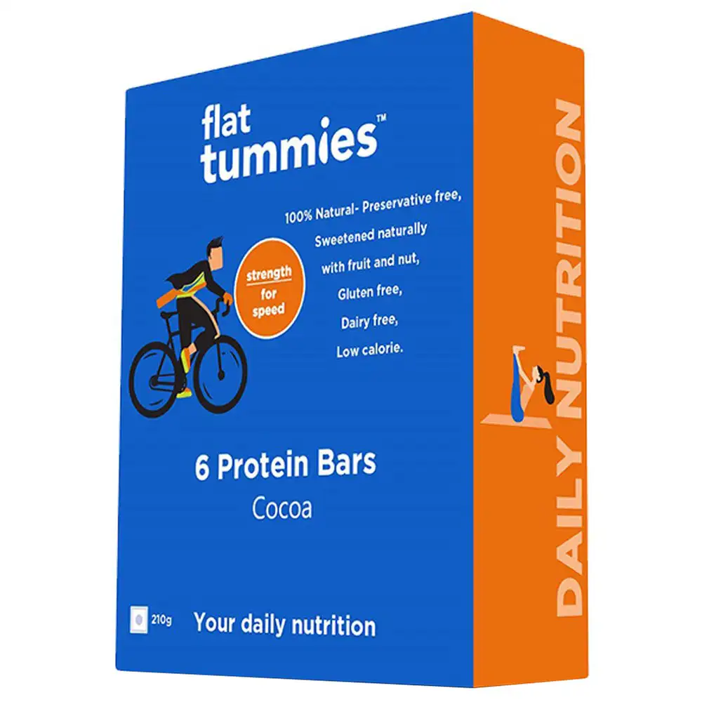 Flat Tummies Protein Bar (8.4g Protein),  6 bar(s)  Cocoa