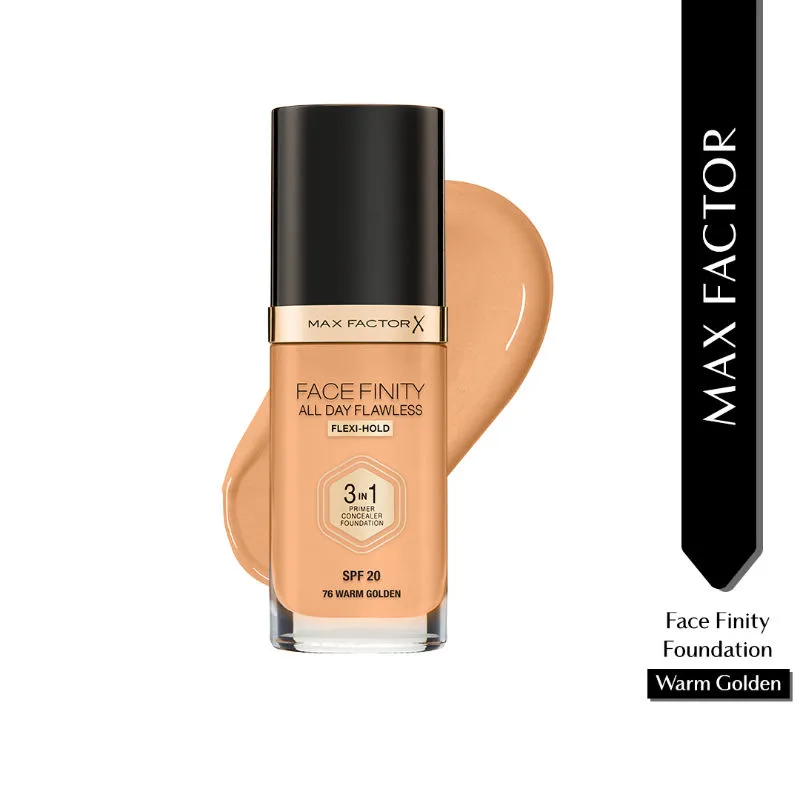 Max Factor Face Finity All Day Flawless 3 In 1 Foundation - Warm Golden