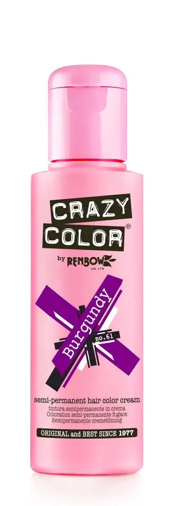 CRAZY COLOR BURGUNDY-61 - 100 ML Bottle