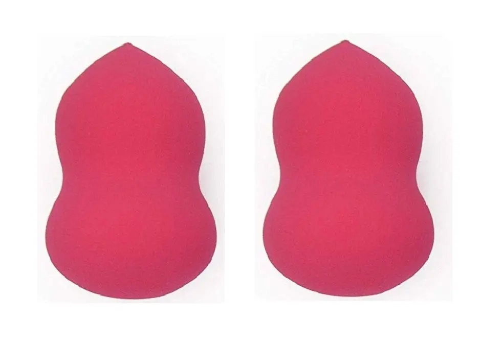 AY Curve Shape Makeup Sponge Puff (Colour May Vary) - Pack of 2