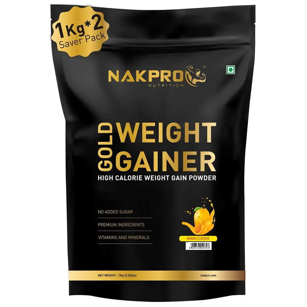 Nakpro Gold Weight Gainer,  2.2 lb  Mango (Pack of 2)