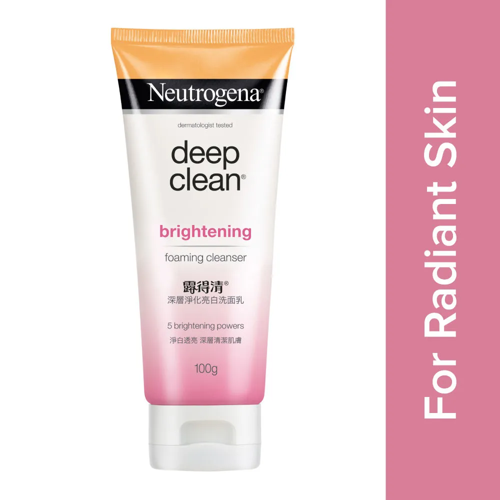 Neutrogena Deep Clean Brightening Foaming Cleanser With 33% Glycerin - Removes 100% Dirt