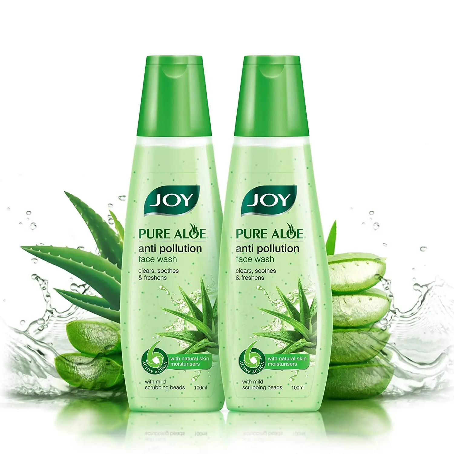 Joy Pure Aloe Anti Pollution Aloe Vera Face Wash ( Pack of 2X100 ml )