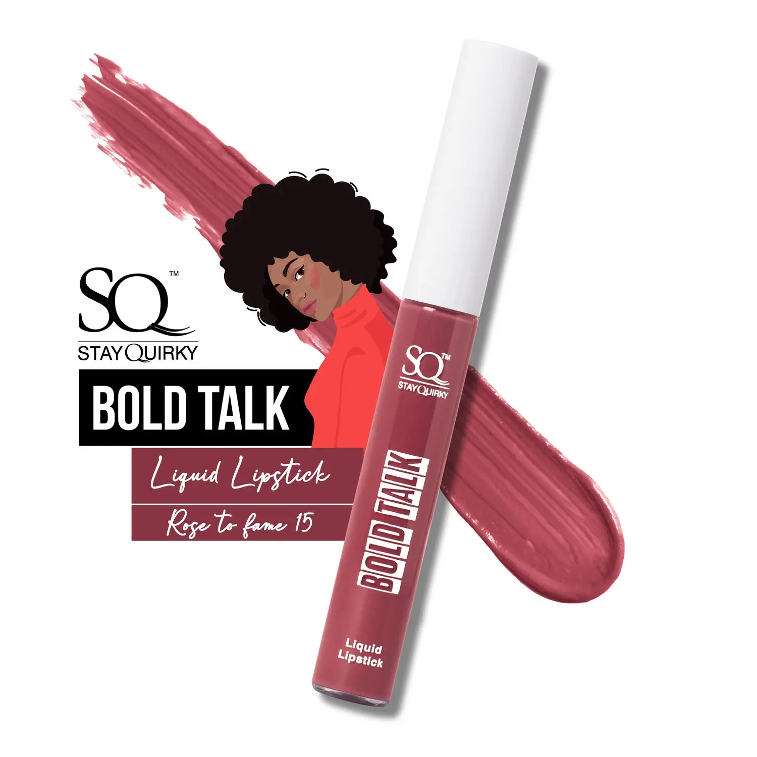 Stay Quirky Bold Talk Liquid Lipstick - Rose To Fame 15 (5.5 ml)