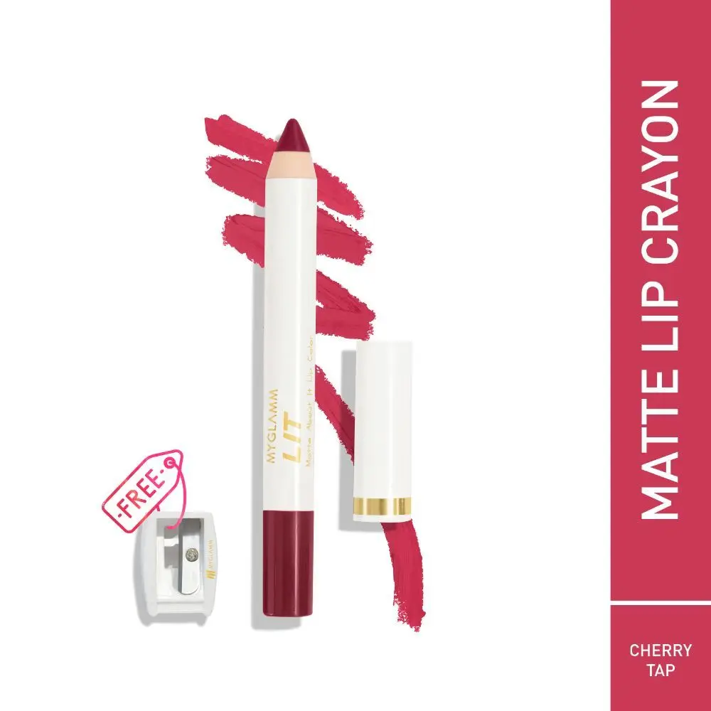 MyGlamm LIT Matte About It Lip Color-Cherry Tap-