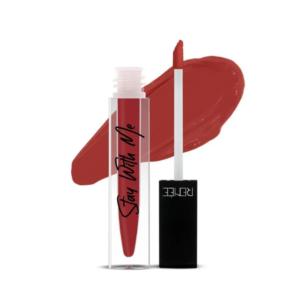 RENEE Stay With Me Matte Lip Color - Mad For Maroon (5 ml)