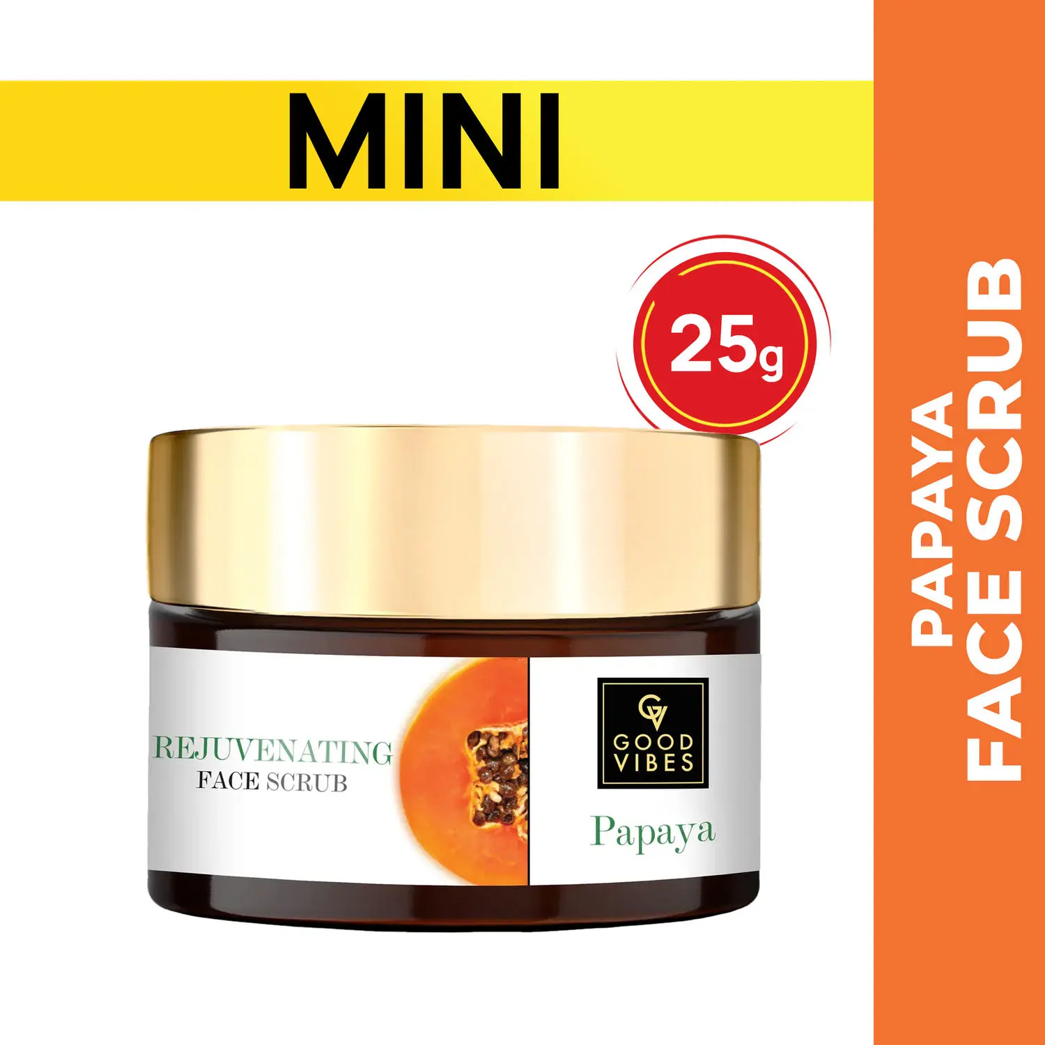 Good Vibes Papaya Glow Face Scrub (25g)