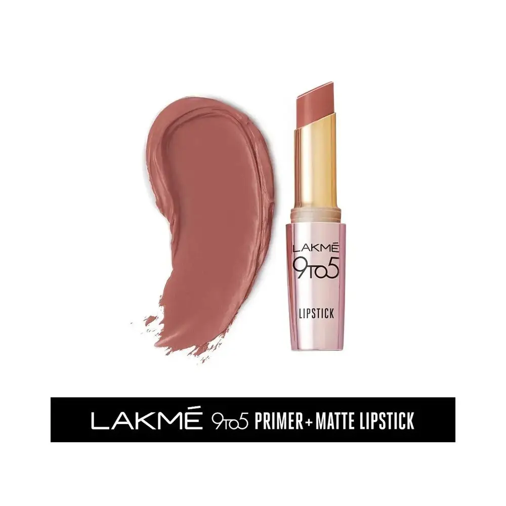 Lakme 9TO5 Primer + Matte Lip Color Peachy Affair 3.6 g