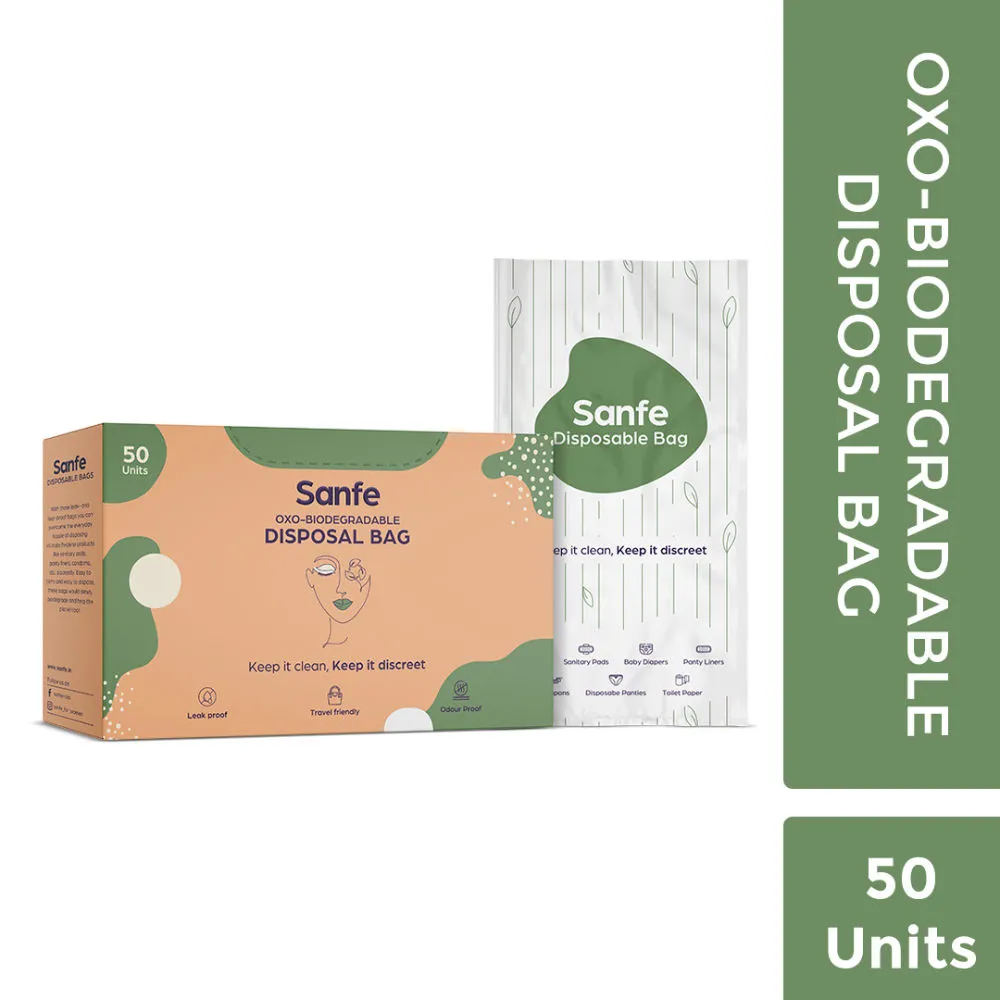 Sanfe Oxo-Biodegradable Disposal Bag - 50 units