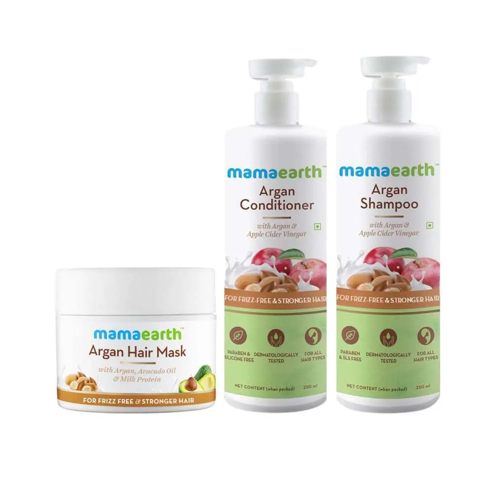 Mamaearth Argan & Apple Cider Vinegar Anti Hair Freez Spa Kit