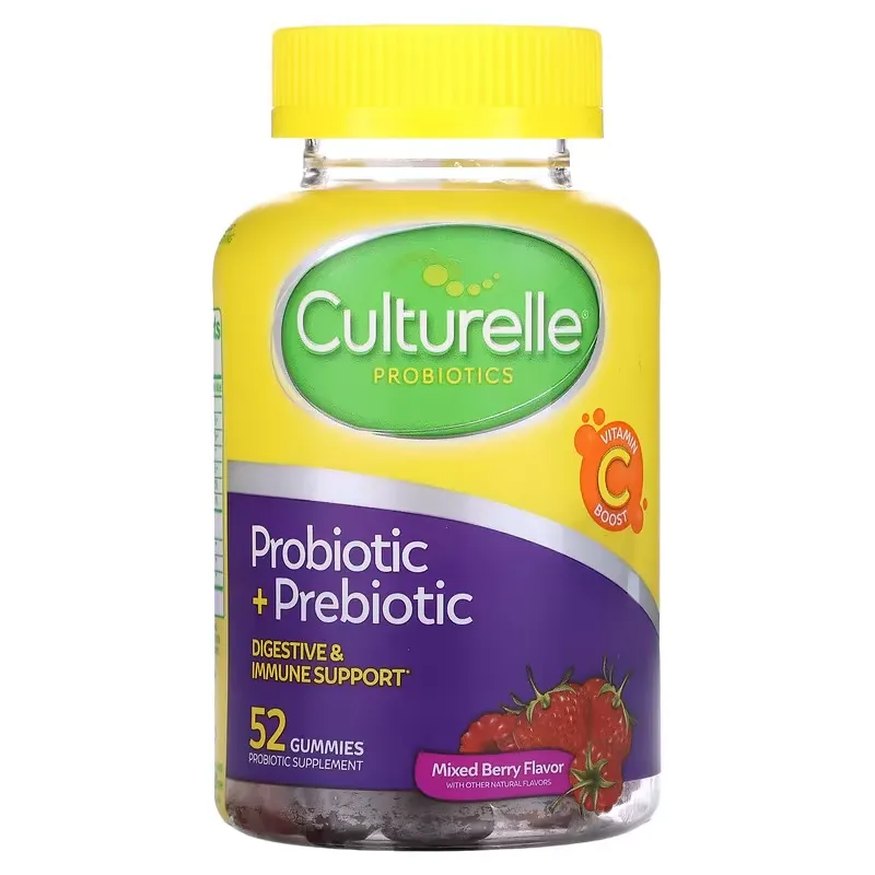 Probiotic + Prebiotic Gummies, Mixed Berry, 52 Gummies