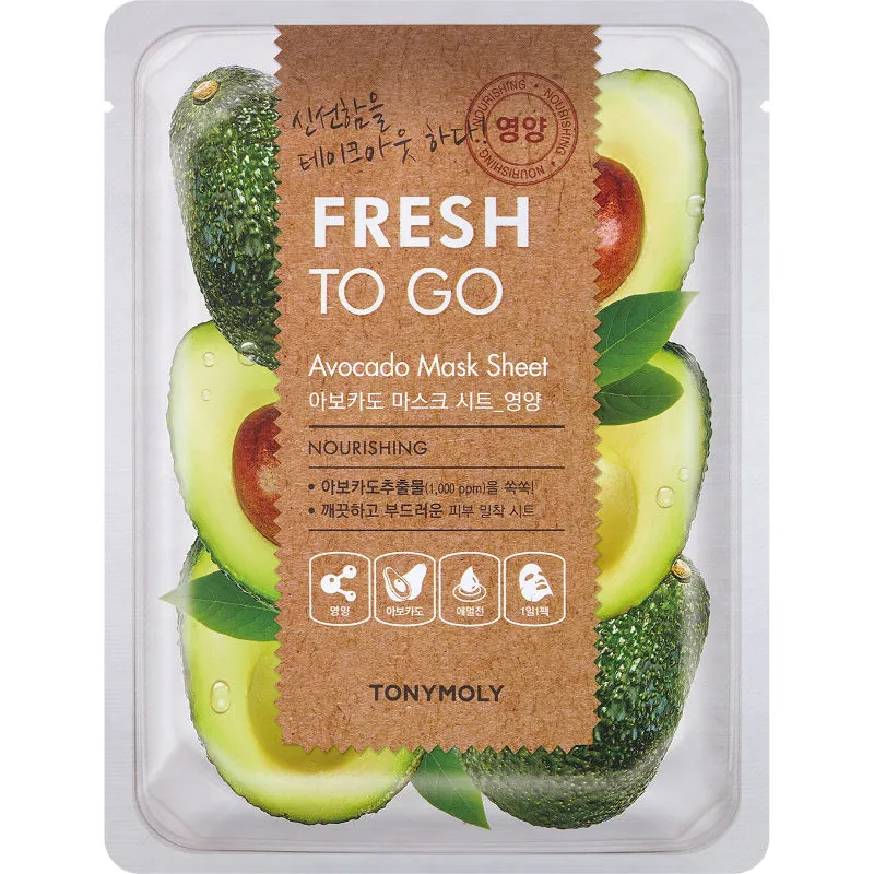 TONYMOLY Fresh To Go Avocado Mask Sheet Nourishing