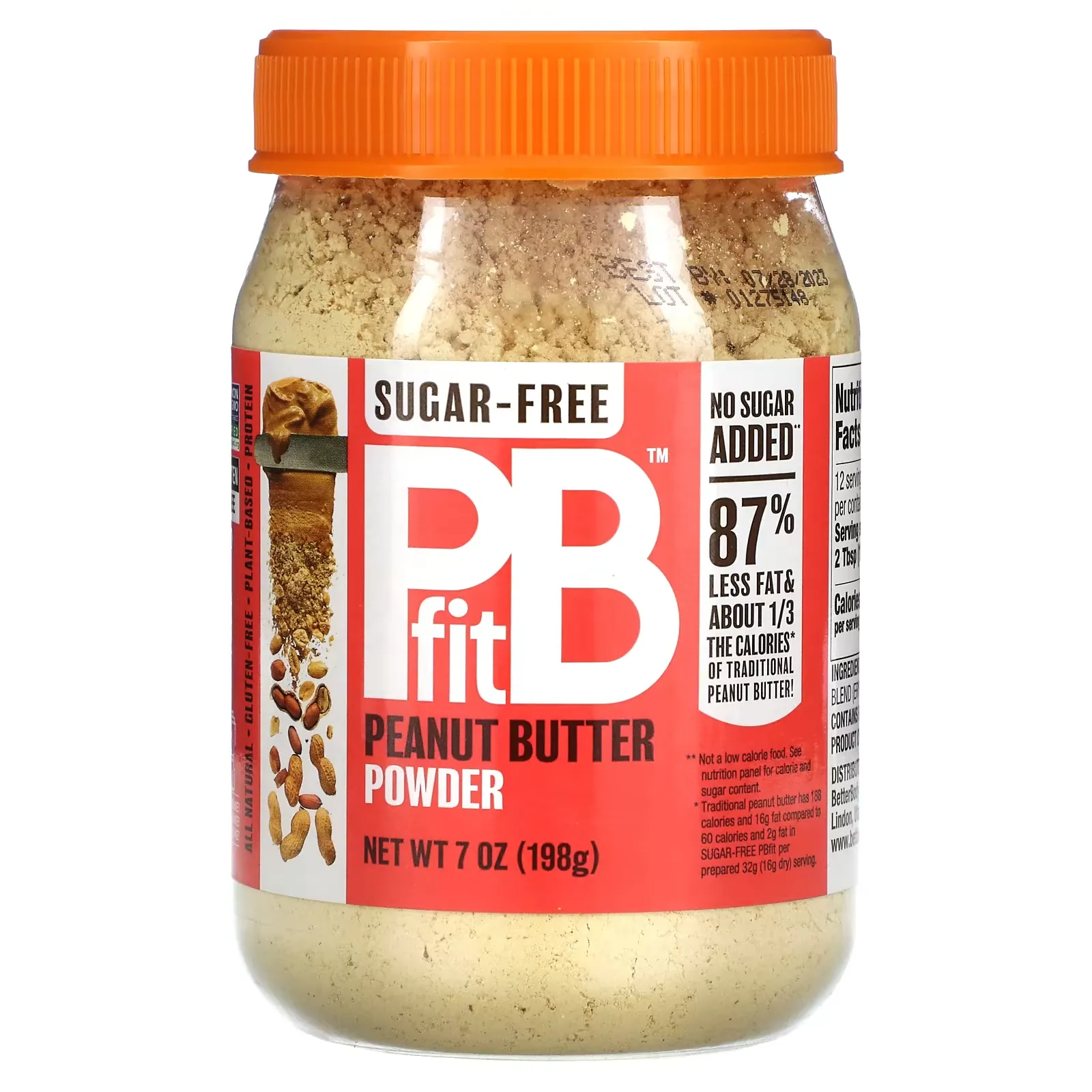 Peanut Butter Powder, Sugar-Free, 7 oz (198 g)