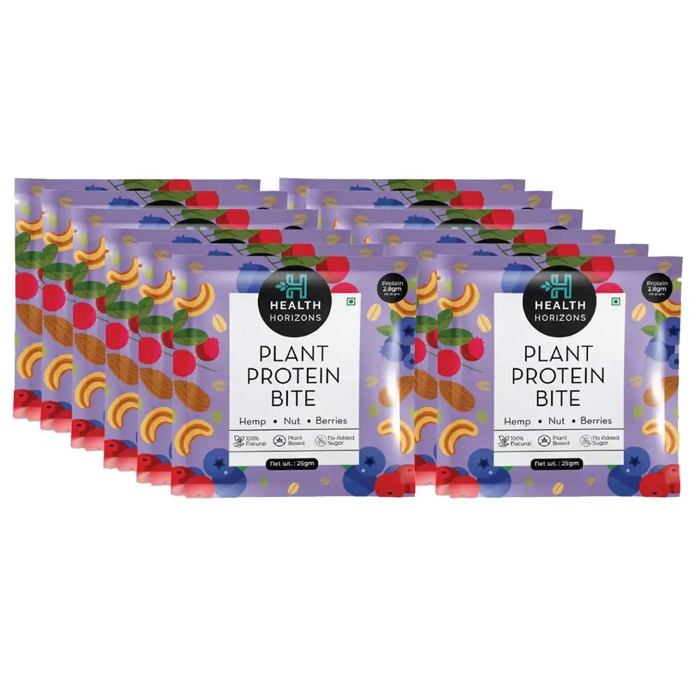 Health Horizons Plant Protein Bite,  12 bar(s)  Berries