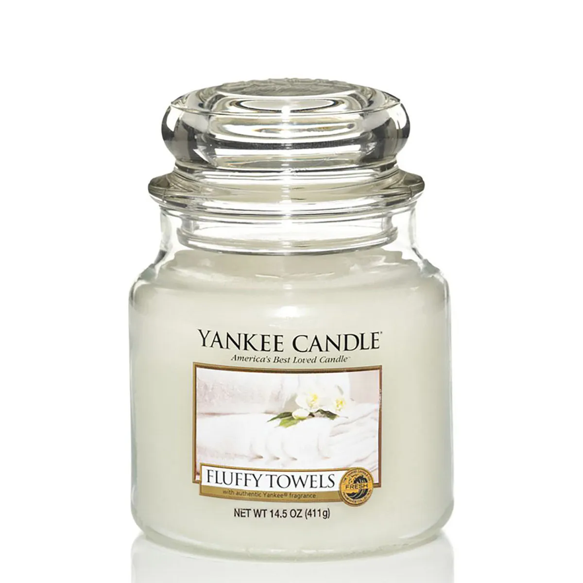 Yankee Candle Classic Medium Jar Fluffy Towels Scented Candles