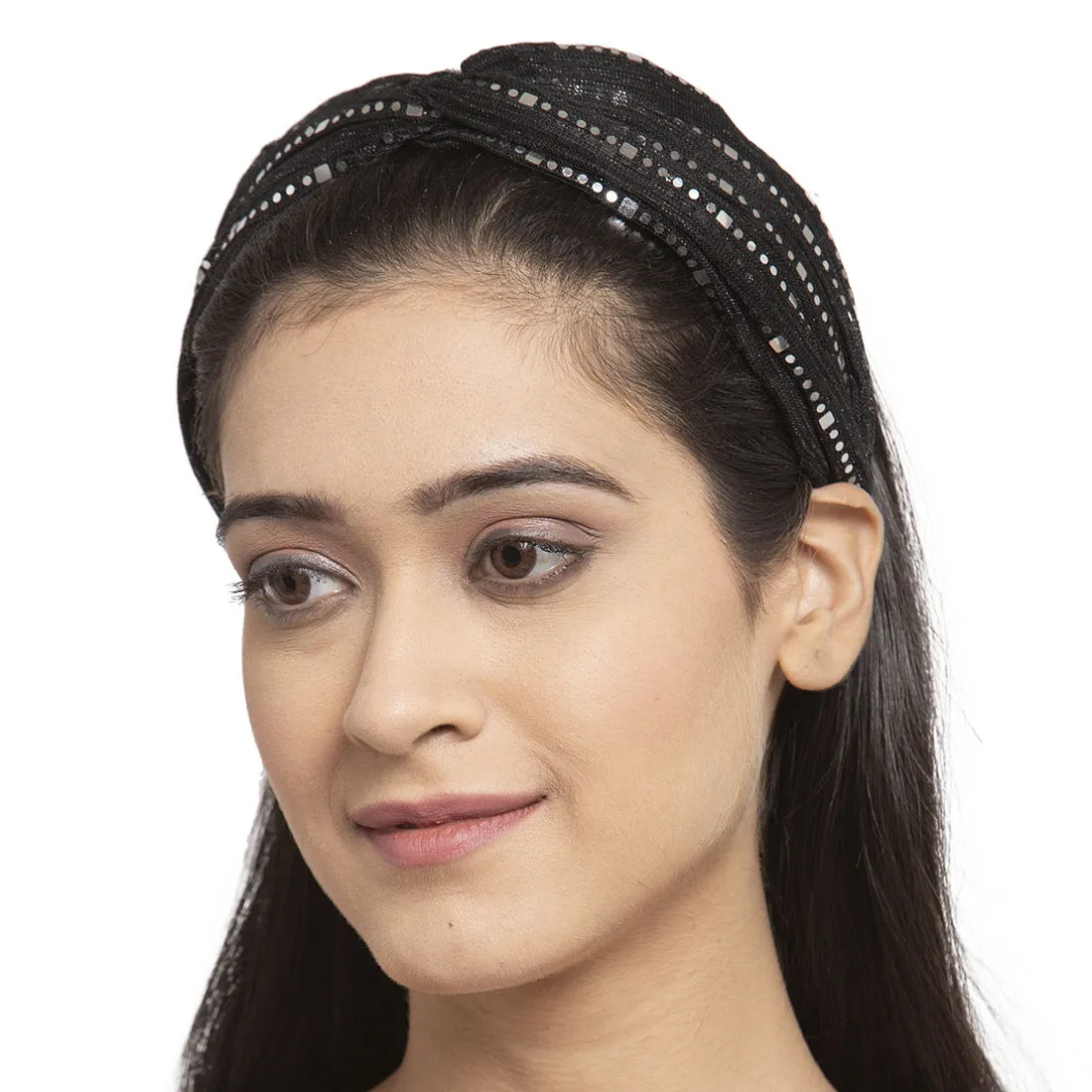 Ferosh Black Lace Shimmer Hairband