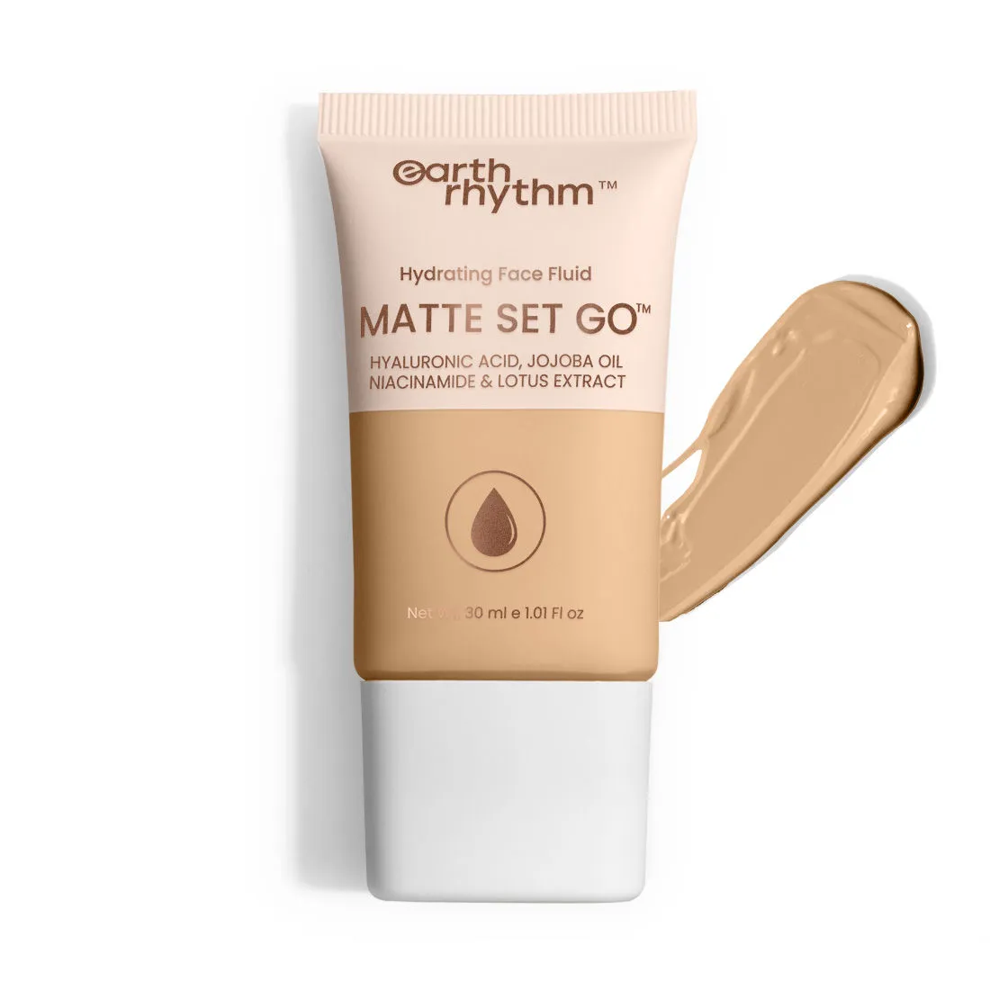 Earth Rhythm Hydrating Matte Set Go Face Fluid Foundation - Toasty Taut