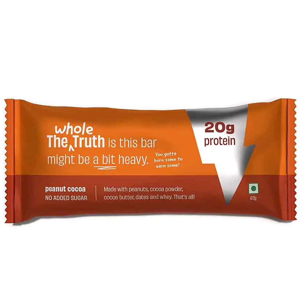 The Whole Truth High Protein Bar 20g,  5 bar(s)  Peanut Cocoa