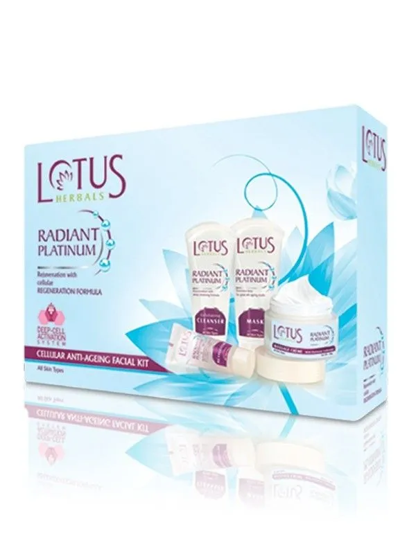 Lotus Herbals Radiant Platinum Cellular Anti-Ageing Facial Kit