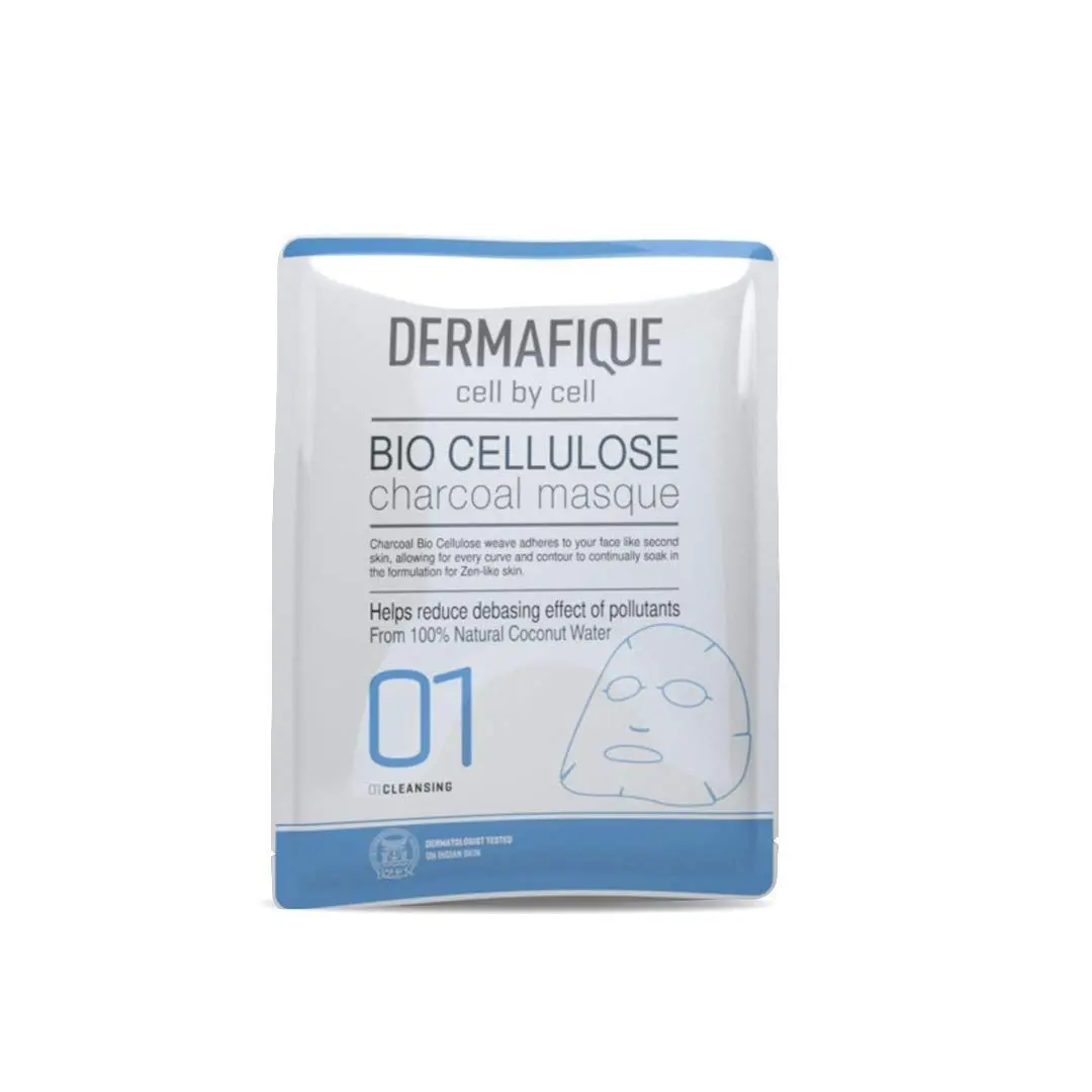 Dermafique Bio Cellulose Charcoal Face Mask