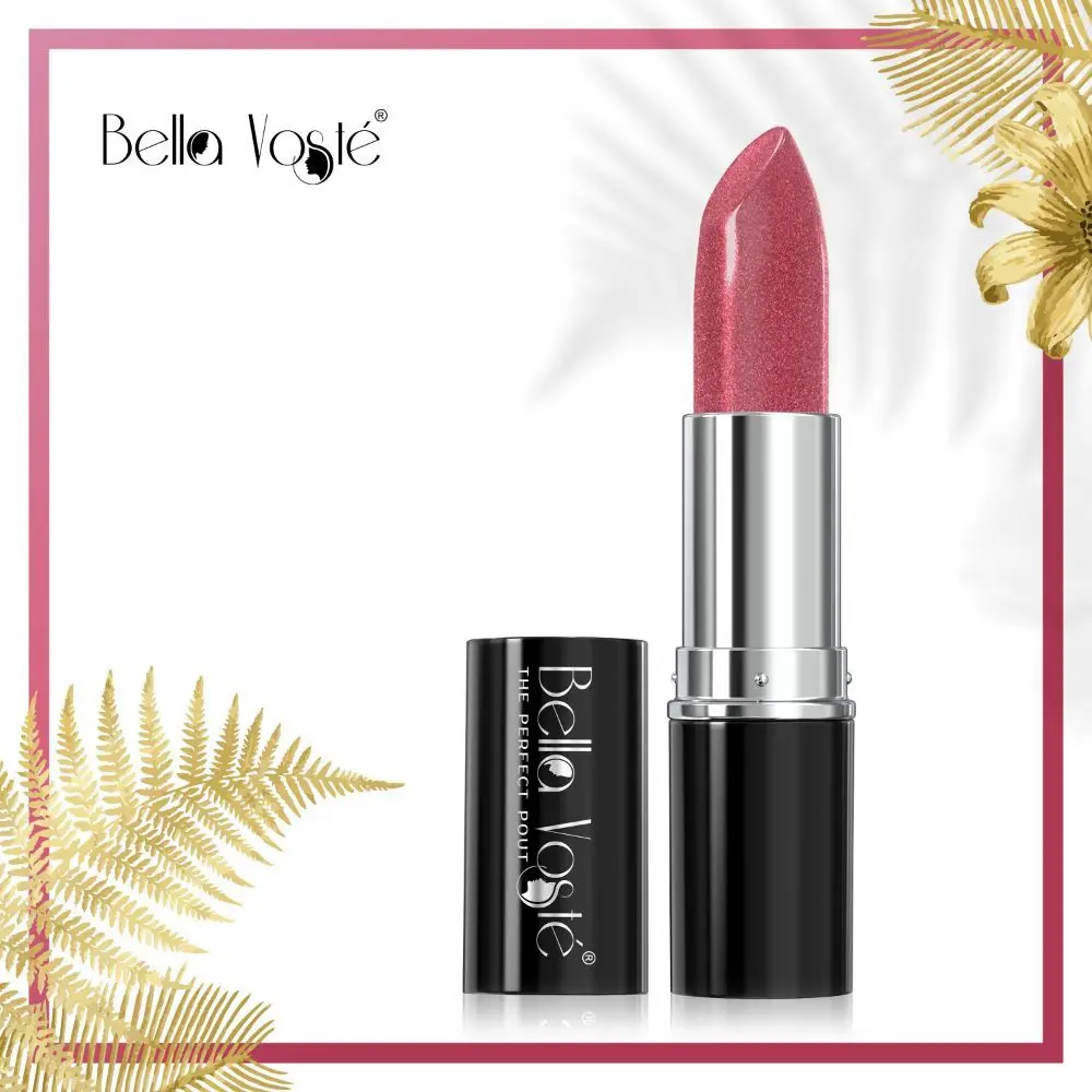 Bella Voste Sheer Creme Lust Lipstick | Metallic Finish | Cruelty Free | Long Lasting Improved Formula | One Stroke Aplication | Highly Pigmented | M03-Princess | 4.2 g