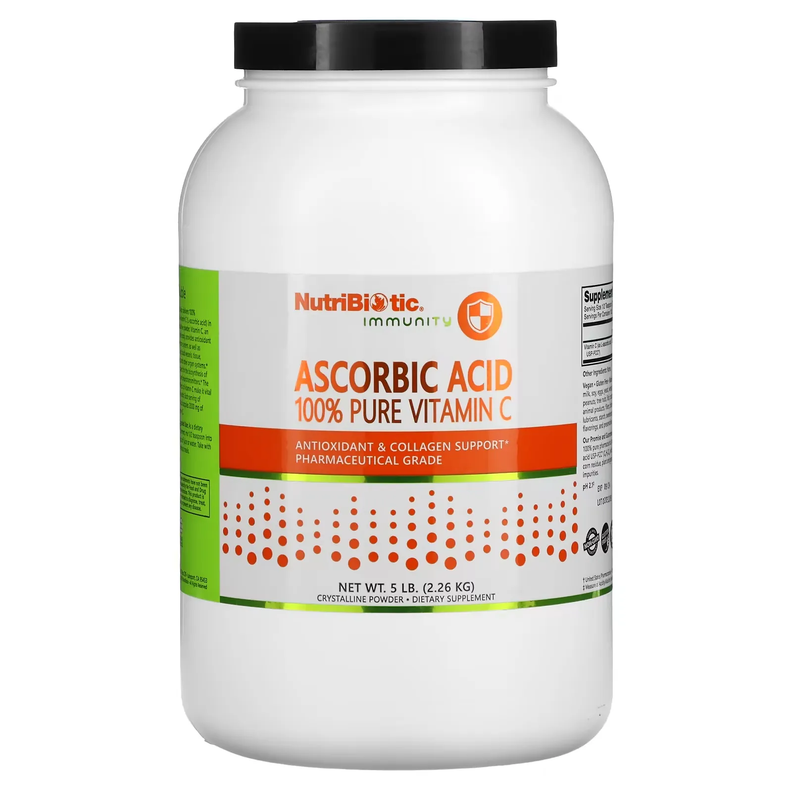 Immunity, Ascorbic Acid, 100% Pure Vitamin C, Crystalline Powder, 5 lb (2.26 kg)